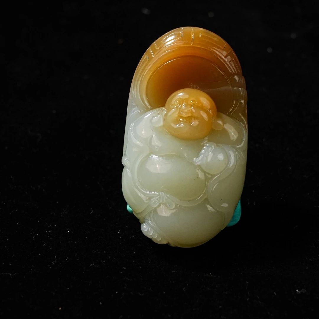 lot12和田玉糖白佛公/qg51125-177982保利山东拍卖