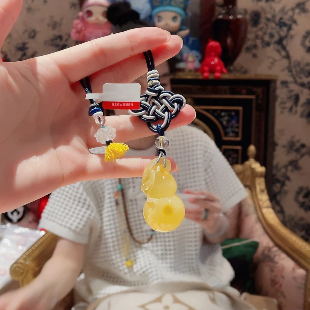 琥珀颈饰未镶嵌挂件