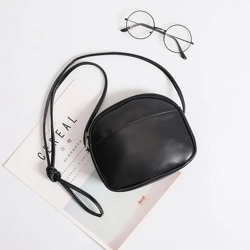 纯色单肩复古风贝壳包防盗斜挎包零钱包温柔网红百搭小包包时尚