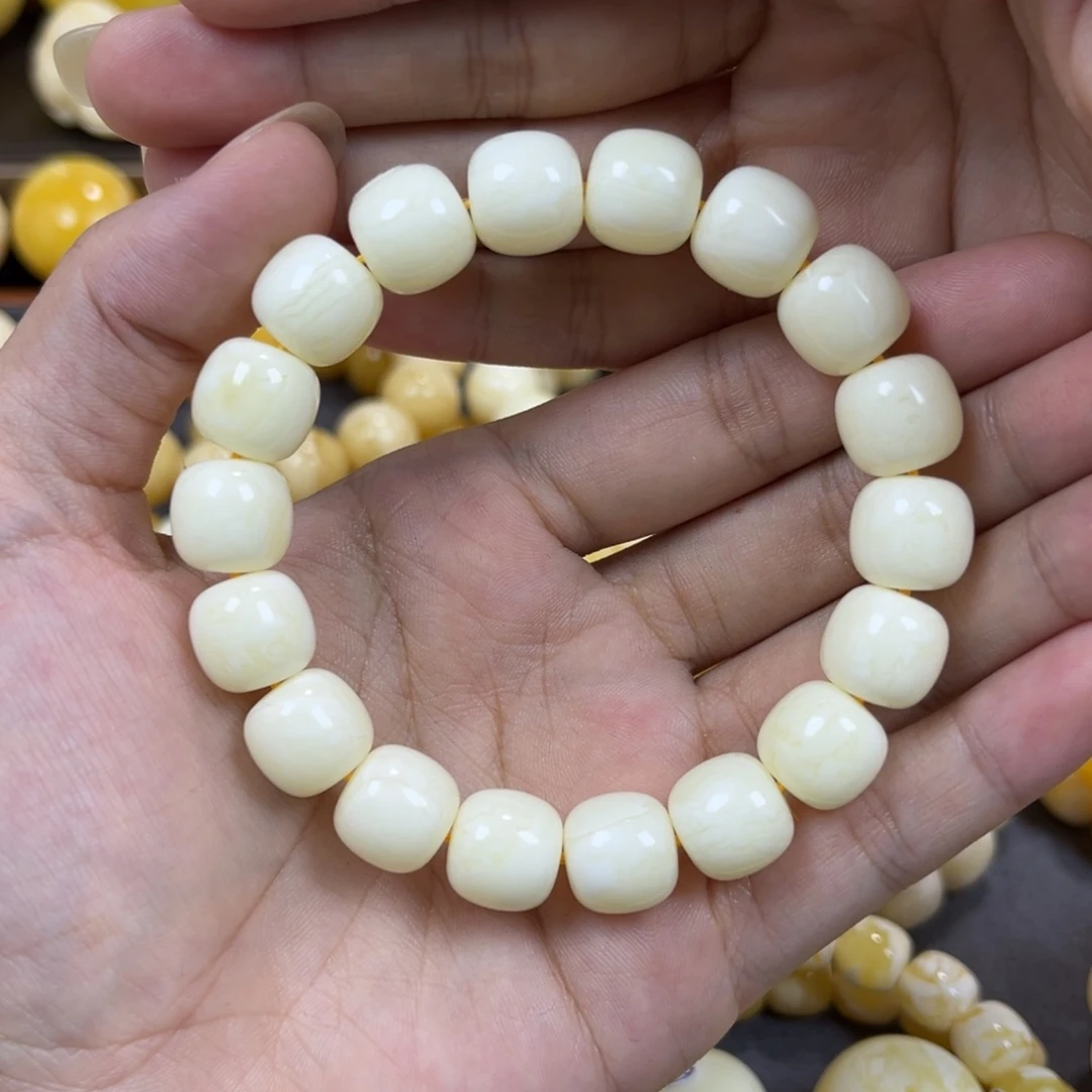 琥珀未镶嵌手串同料老邢手串11.7mm
