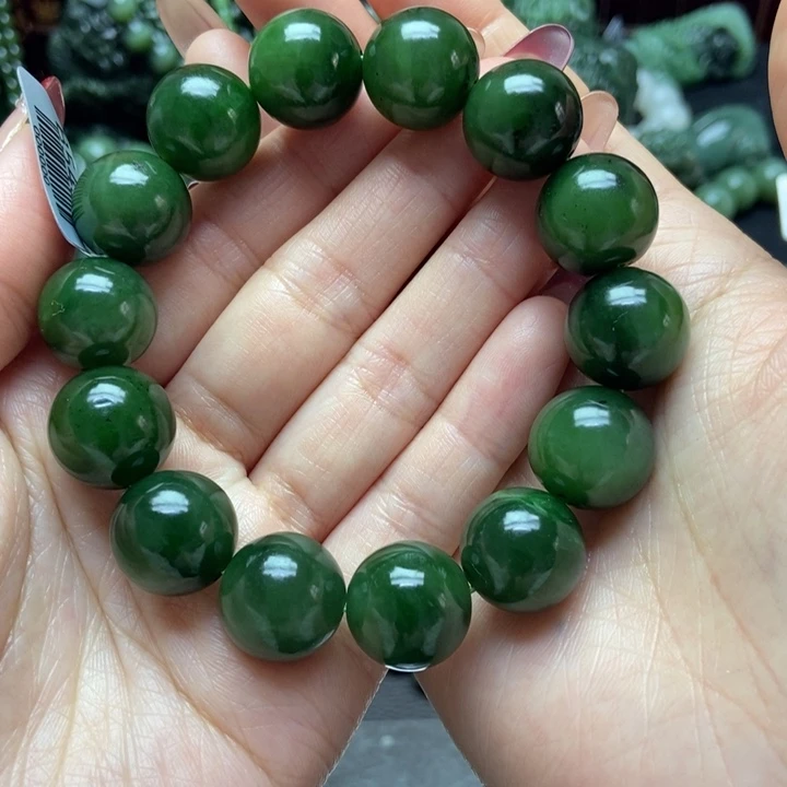 和田玉（碧玉）3手串16m未镶嵌