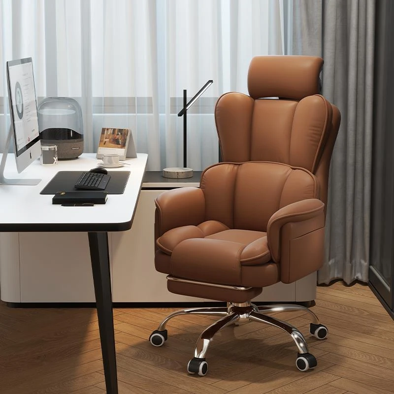 FAVMARTHA老板椅电脑椅家用舒适久坐不累可躺办公座椅卧室书房书