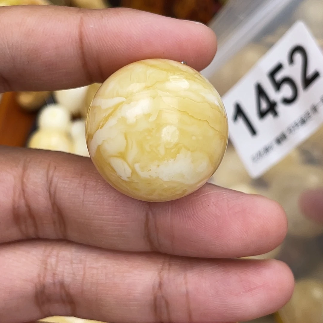 蜜蜡未镶嵌珠宝奇石粉沙眼27.5