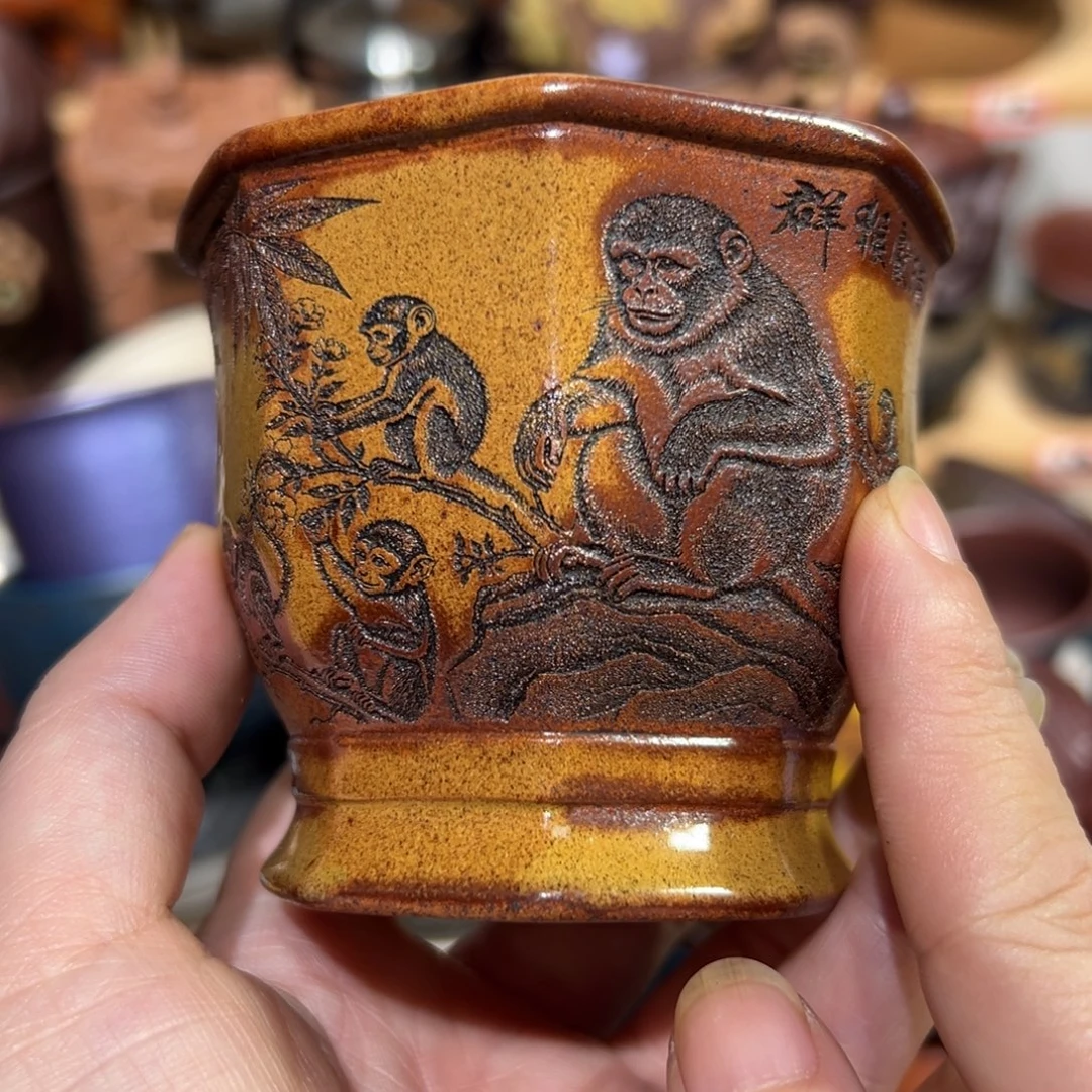 紫砂茶杯宜兴紫砂主人杯