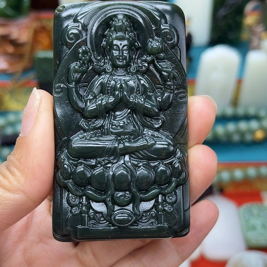 和田玉未镶嵌挂件