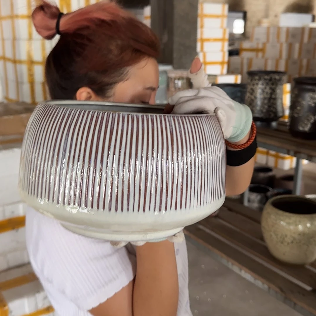 紫砂花盆王嫂花盆0727-668高16口22