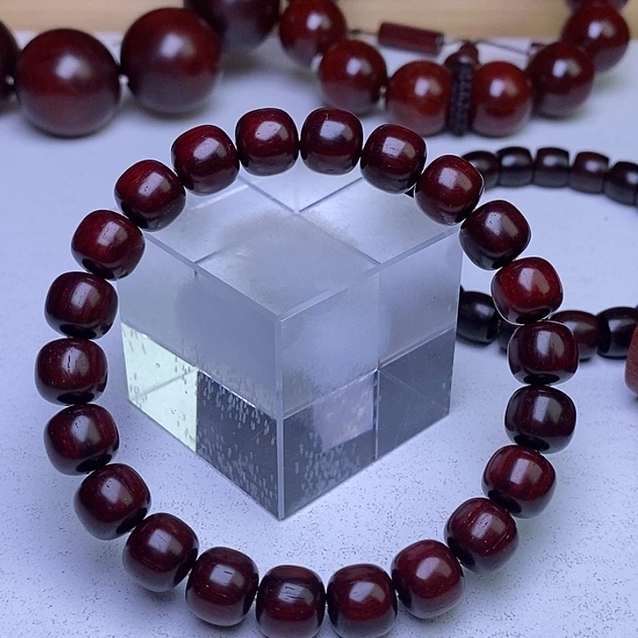 应***三手串/手链檀香紫檀（小叶紫檀）9.5x10