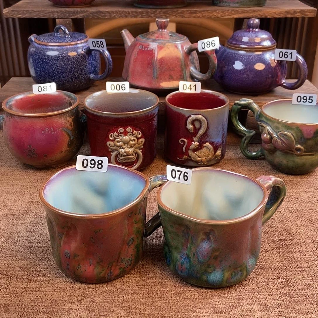 摆件q***i钧瓷主人杯杯