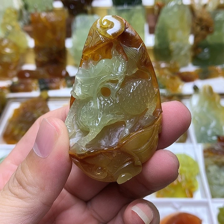 蛇纹石玉未镶嵌珠宝半成品