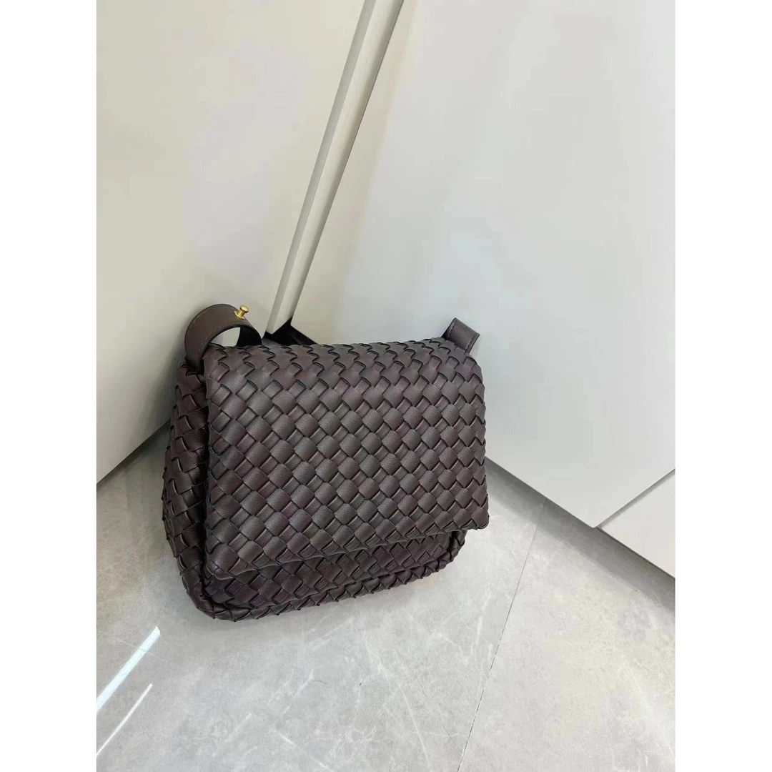 【Rain.Cun】葆家cobbel大表姐款手工编织头层皮包SLBL-6008-咖啡