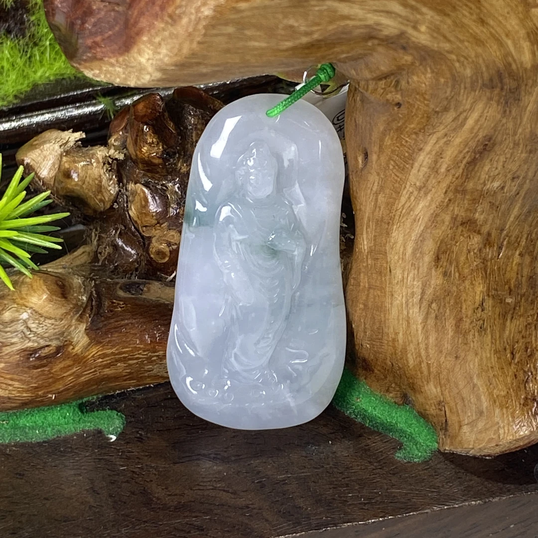 20658天然缅甸翡翠A货观音