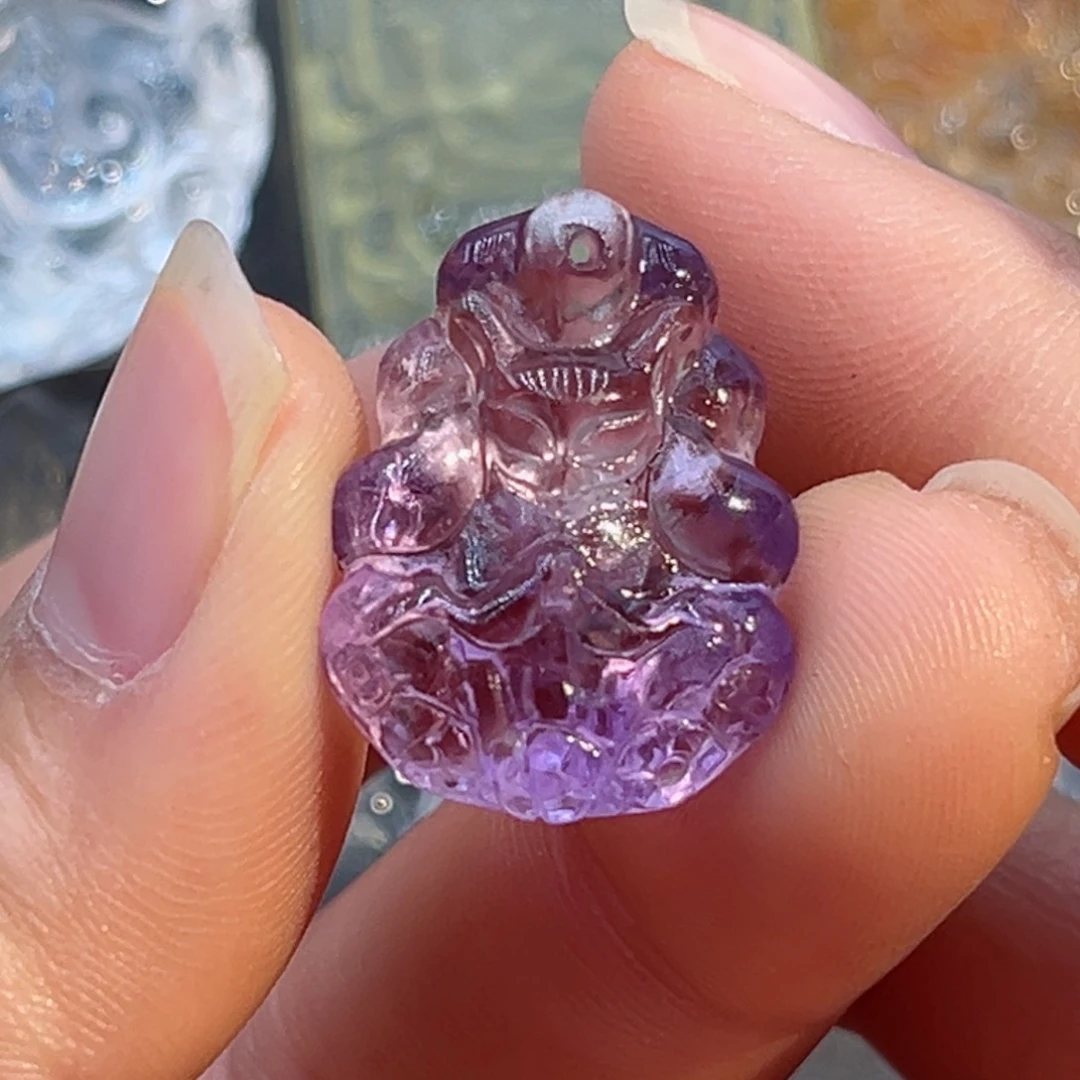 水晶颈饰未镶嵌小*.紫水许愿83