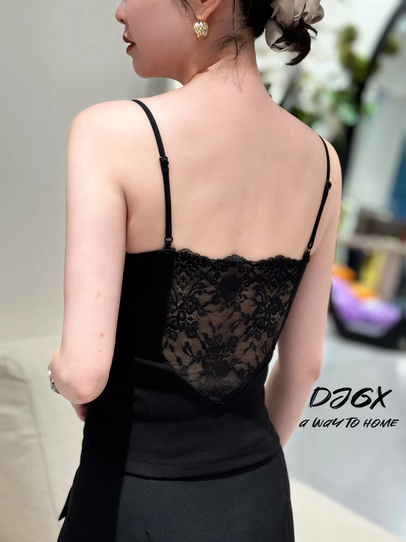 DJGX&大家闺秀“纯欲小众”后背蕾丝美背吊带060801