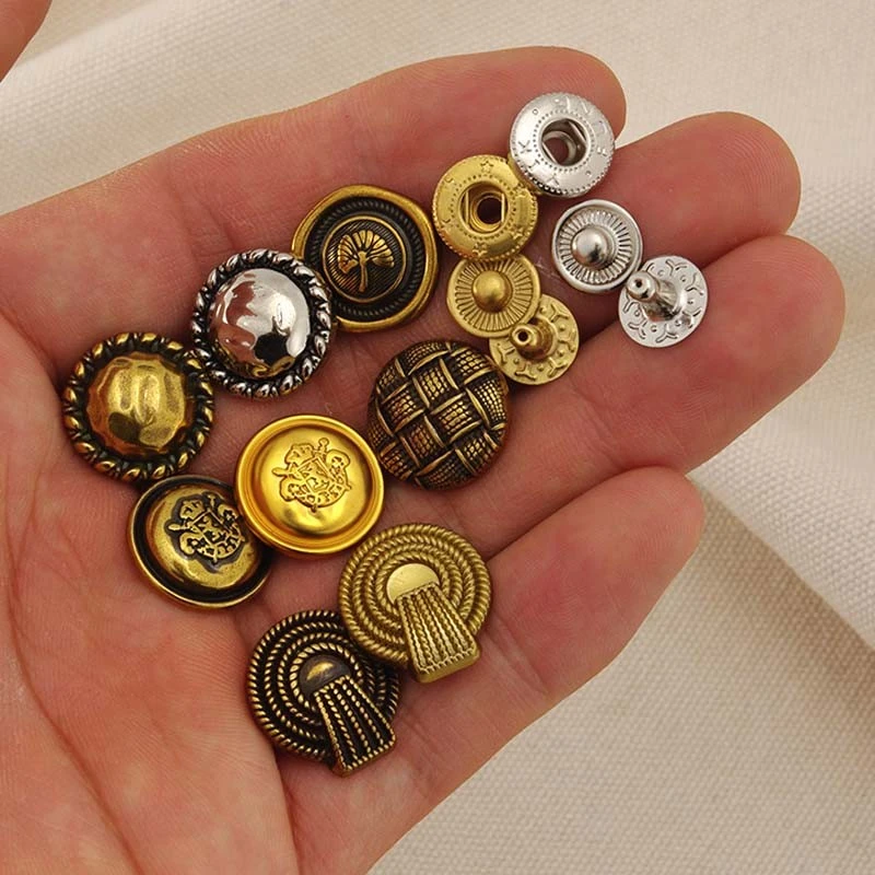 超好品质四合扣6967 学院风异型金属四合扣手作皮具五金扣 633型