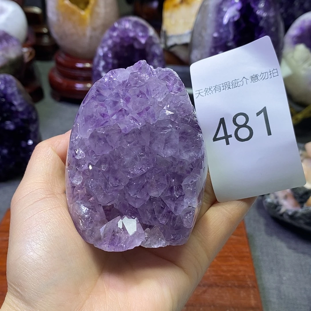 珠宝半成品未镶嵌紫晶