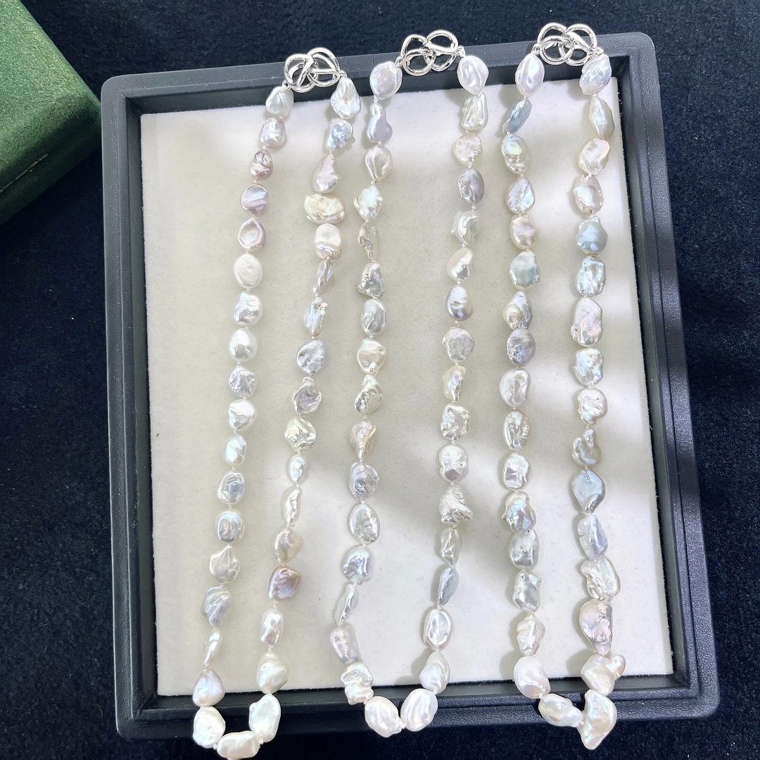 天然珍珠 淡水巴洛克满珠项链 6-8MM 多样性发一 R263