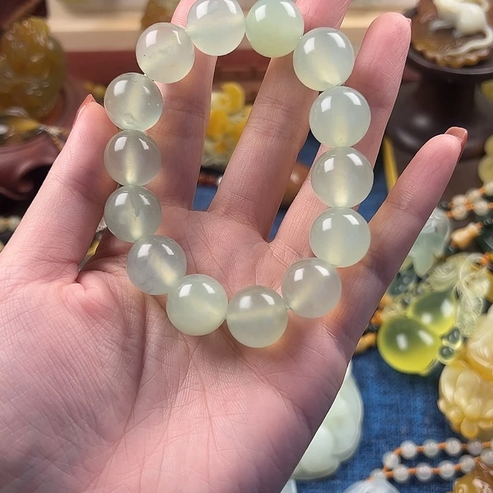 蛇纹石玉合金颈饰