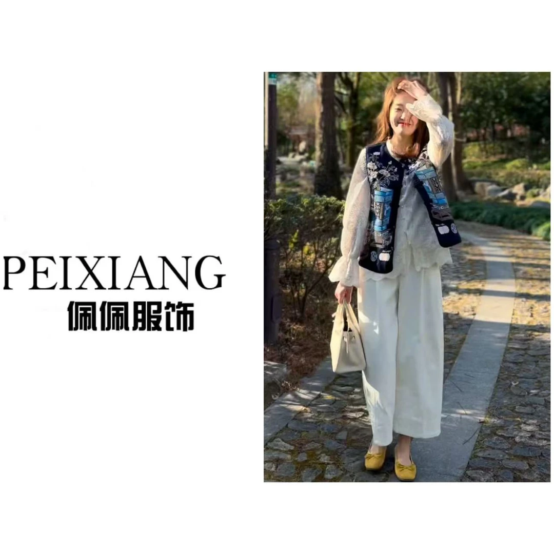 佩佩PD 【苎麻马甲】国风马夹 Y12372 6026157 气质时尚休闲百搭