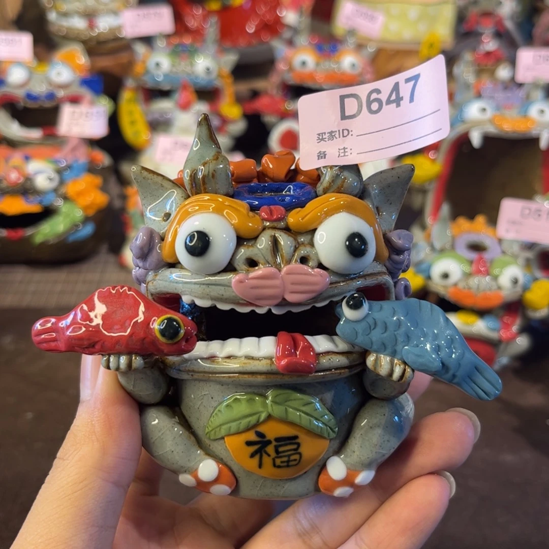 泥塑纯手工茶宠摆件