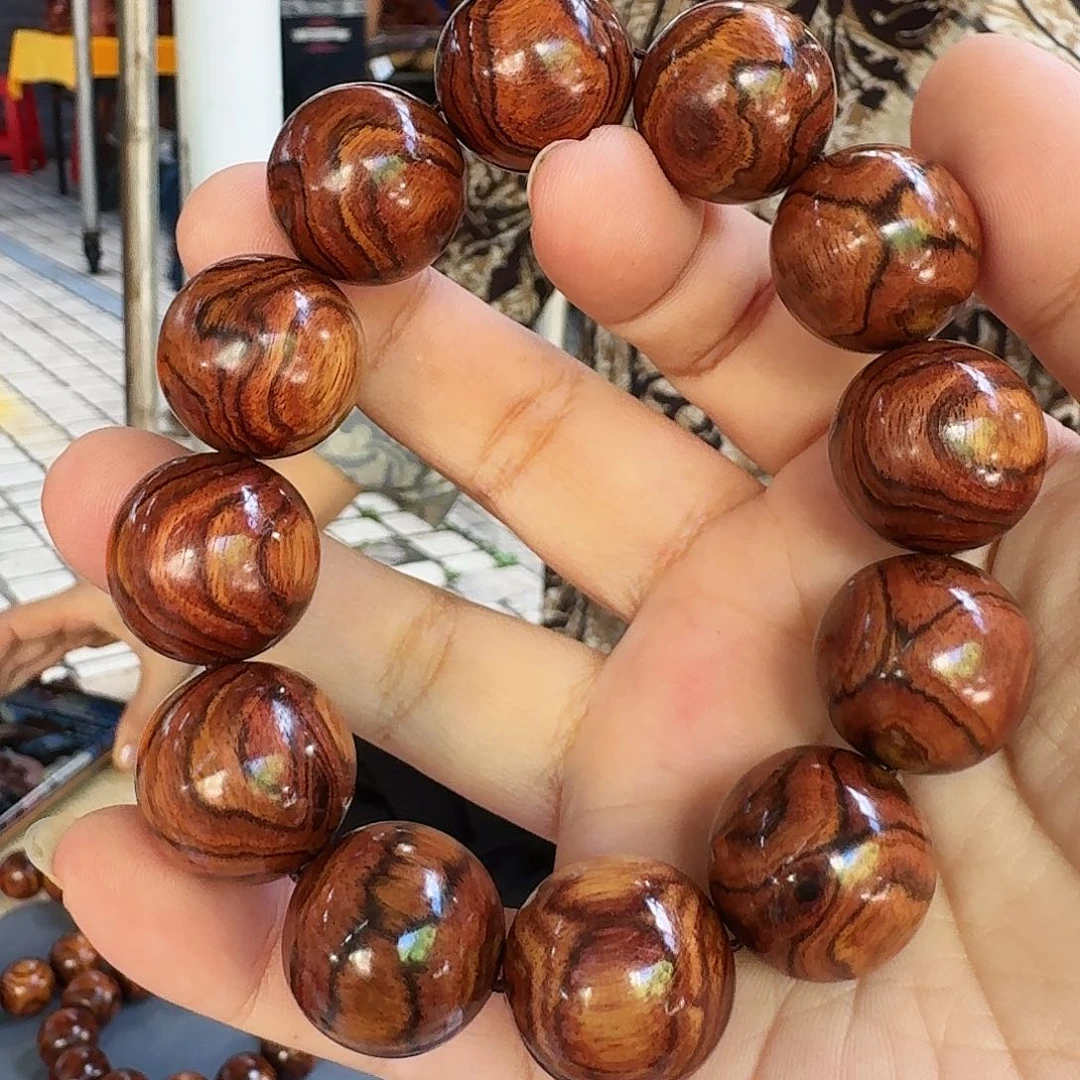 黄花梨/降香黄檀手串/手链海南黄花梨x纹 老康 20单圈
