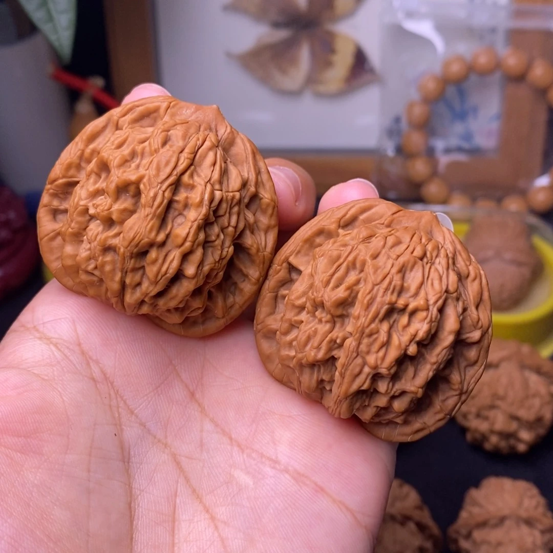 文玩核桃把件43麦虎