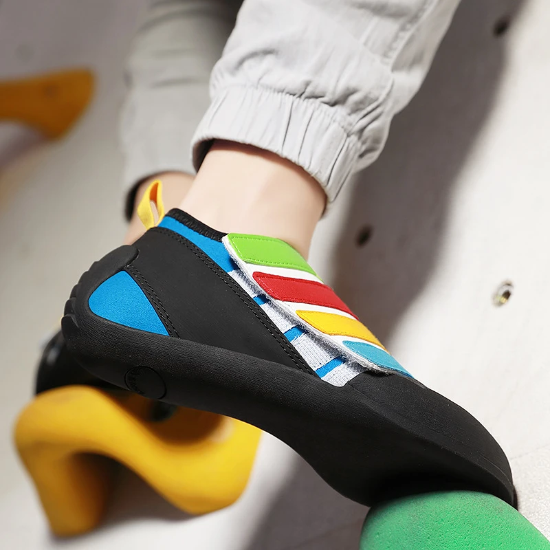 攀岩鞋攀爬防滑室内训练鞋男童女童户外初学入门级抱石鞋QZTC