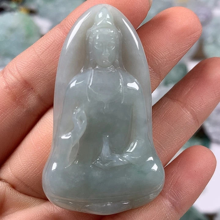 颈饰未镶嵌翡翠观音福利