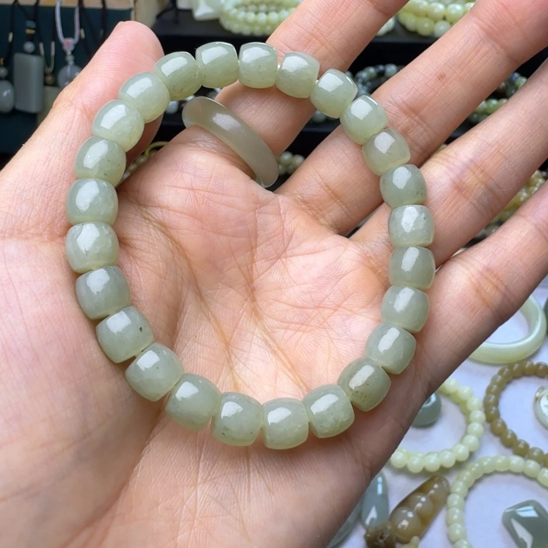 和田玉未镶嵌手链