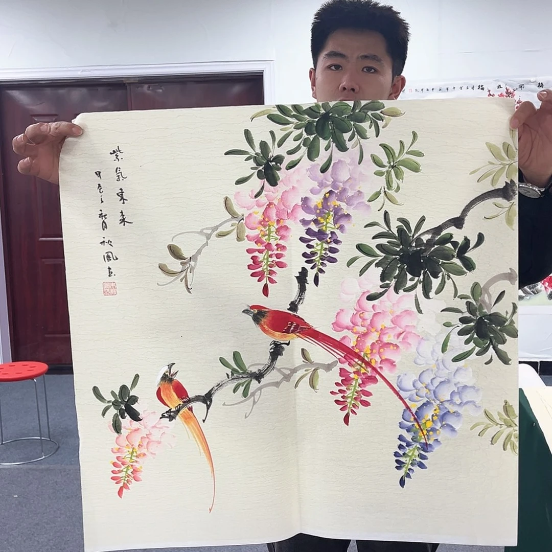 国画宣纸国画作品纯手绘