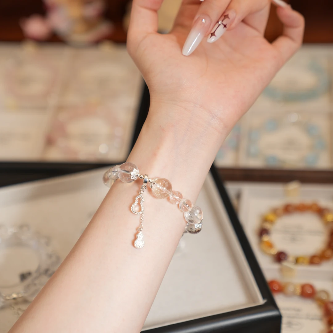 【白月光】白水晶天然水晶均有瑕疵多样性发