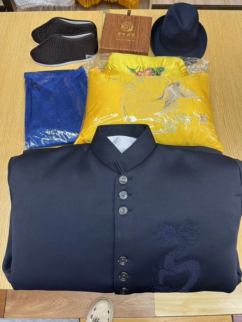 新中式男款面料唐装特色服装