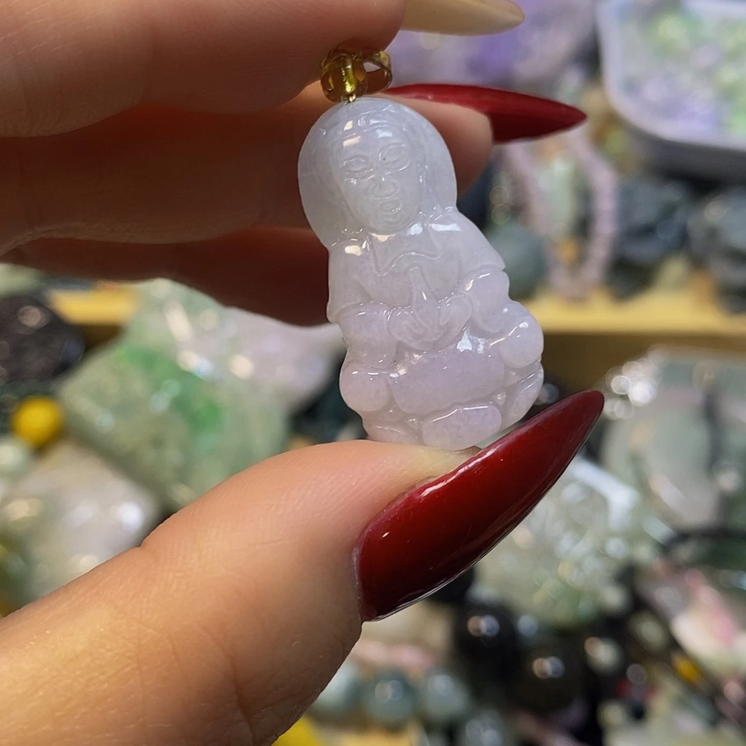 颈饰未镶嵌翡翠天然翡翠