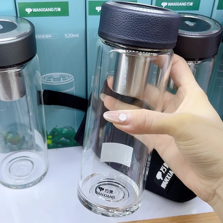 万象品牌单层玻璃杯U3-520ML杯套