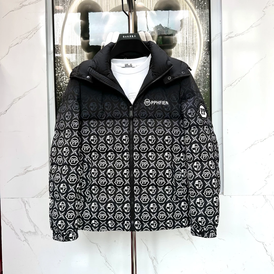 【PP羽绒服】冬季新款潮流休闲轻奢男外套羽绒服时尚男轻奢外套393