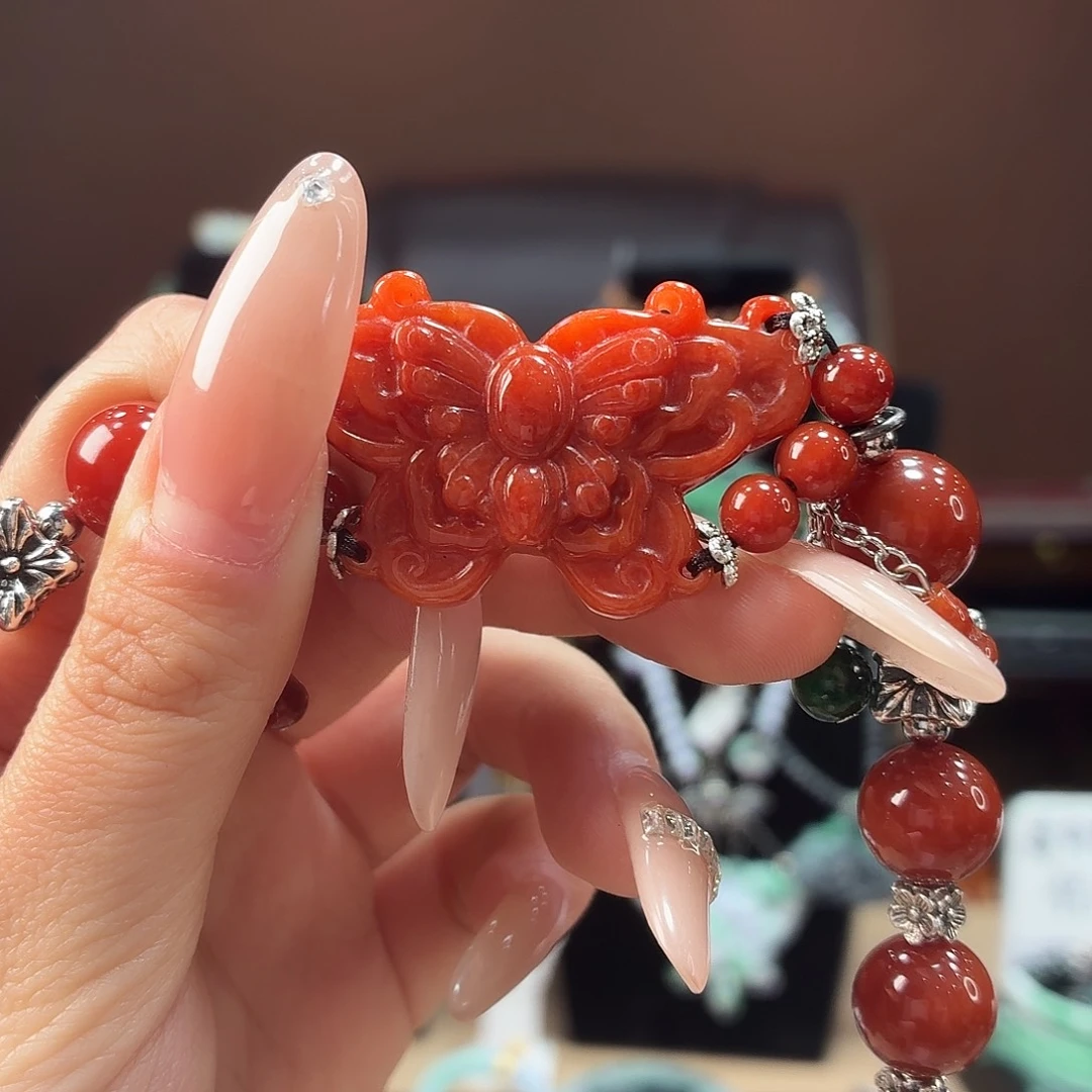 翡翠未镶嵌耳饰手串
