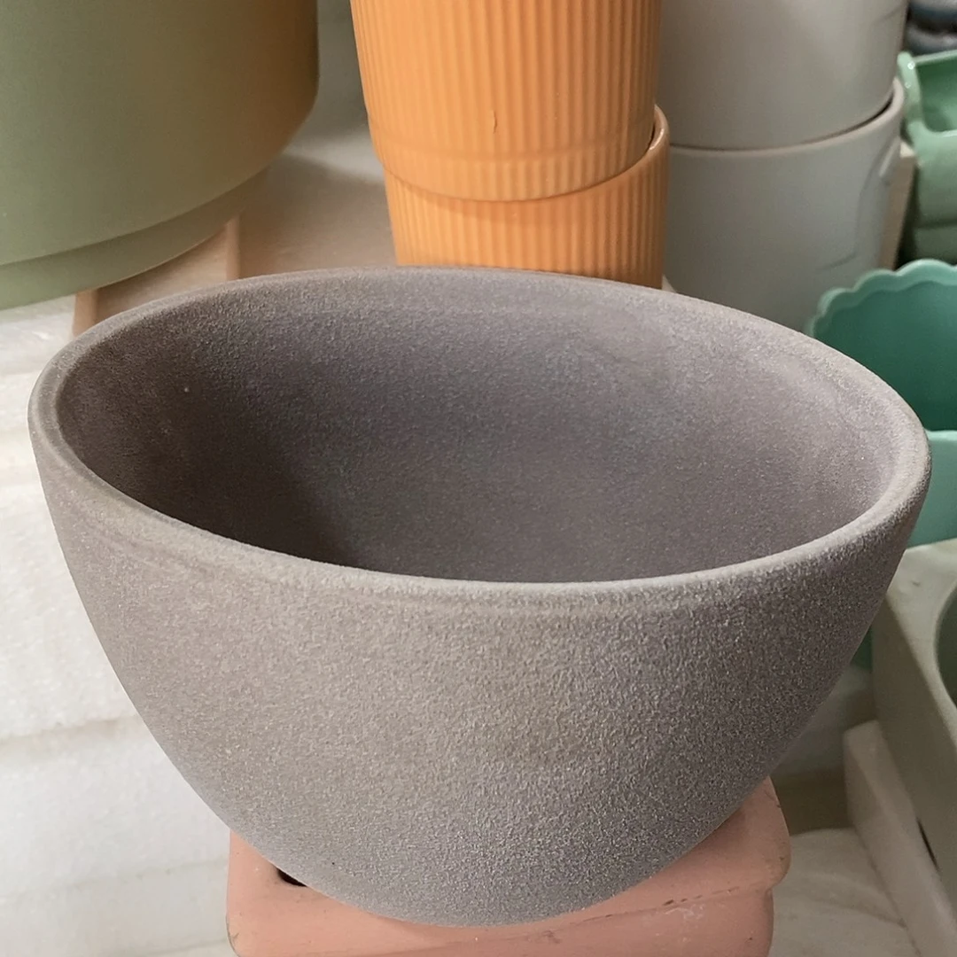 摆件陶盆有孔 瑕疵介意勿拍