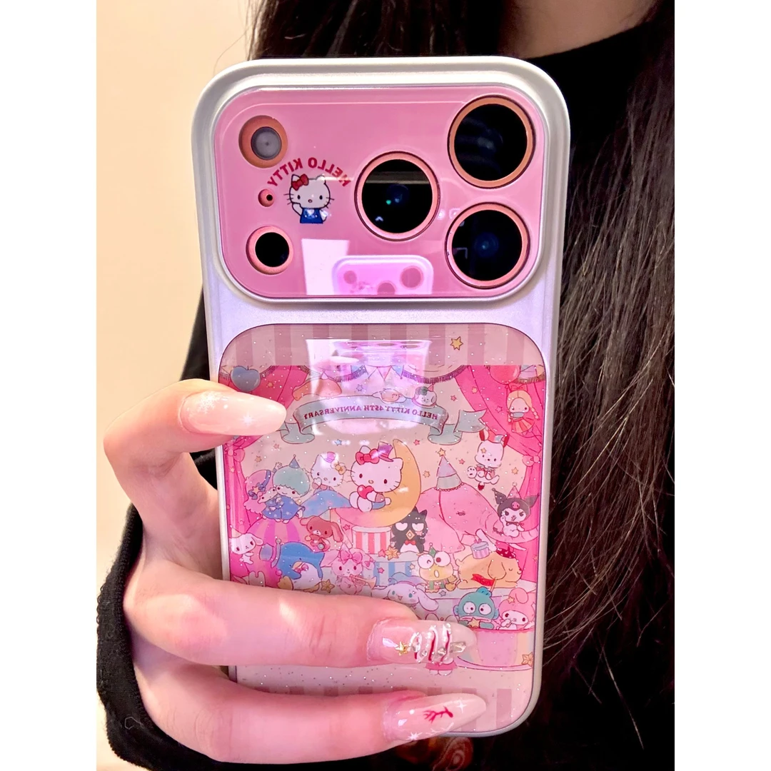 适用苹果iphone17promax卡通大家族16pro可爱15电镀14ins风手机壳