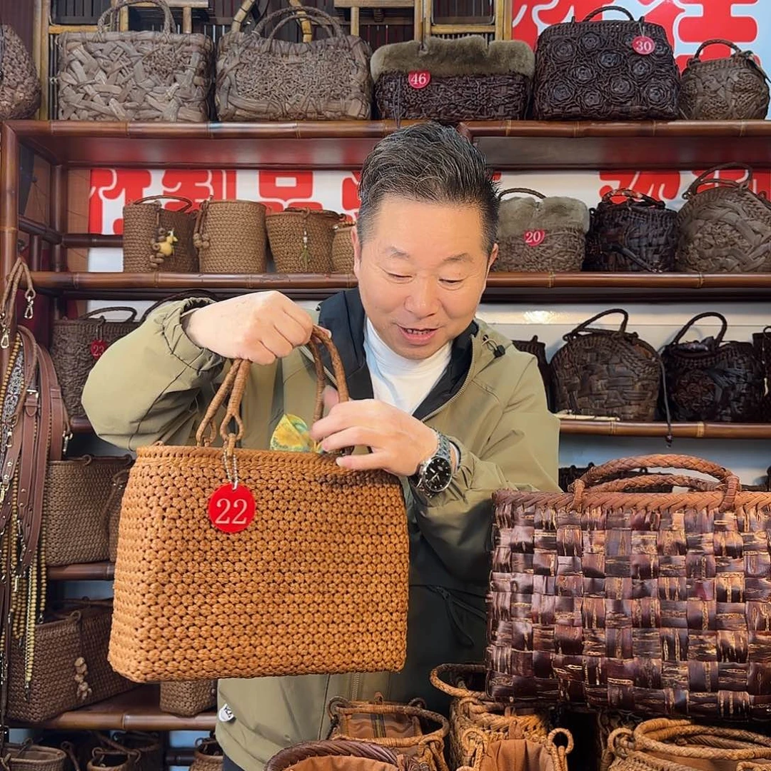 木李*源强哥竹艺六角花大包