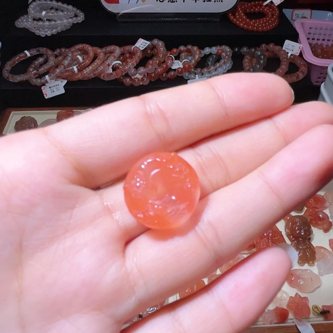 南红玛瑙平安扣17+未镶嵌229