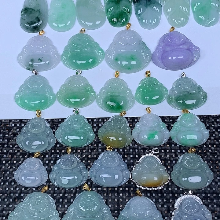 翡翠未镶嵌颈饰天然