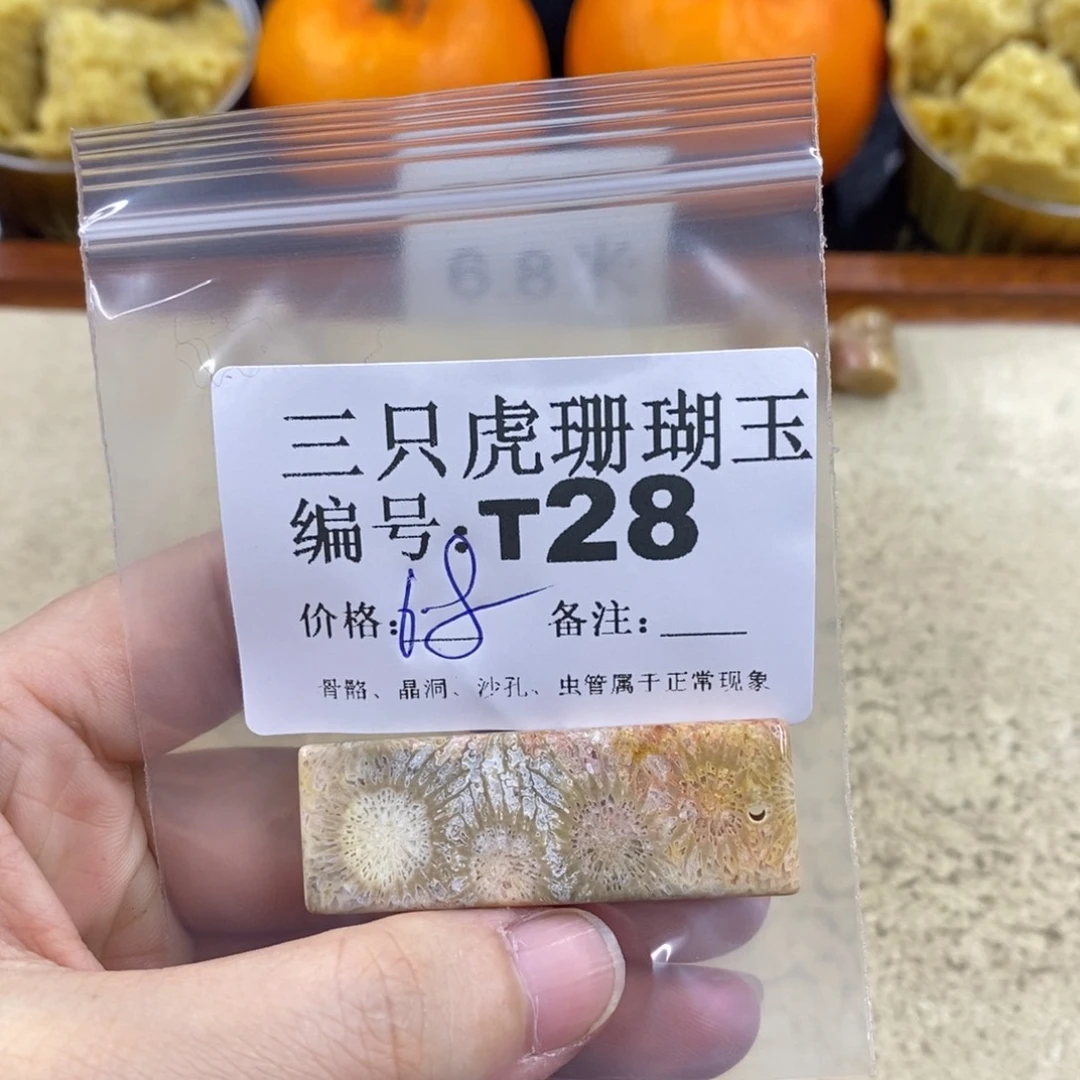硅化珊瑚（珊瑚玉）1未镶嵌莫**儿