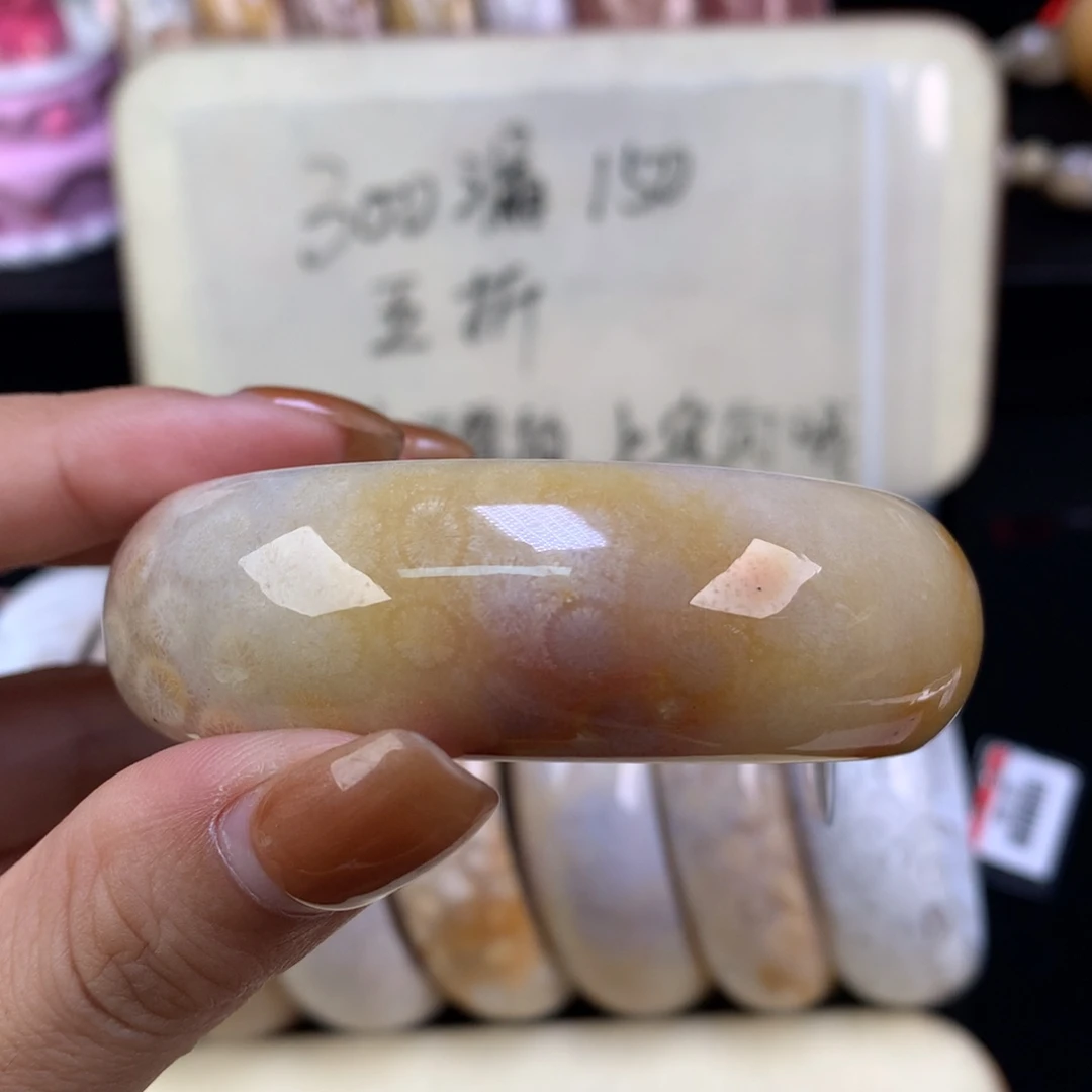 硅化珊瑚（珊瑚玉）未镶嵌颈饰晚场漏价五折53.5口（33号）
