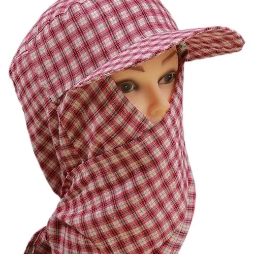 2025新款防晒遮阳遮脸太阳女帽防风防尘护脸护颈户外工作田间劳动