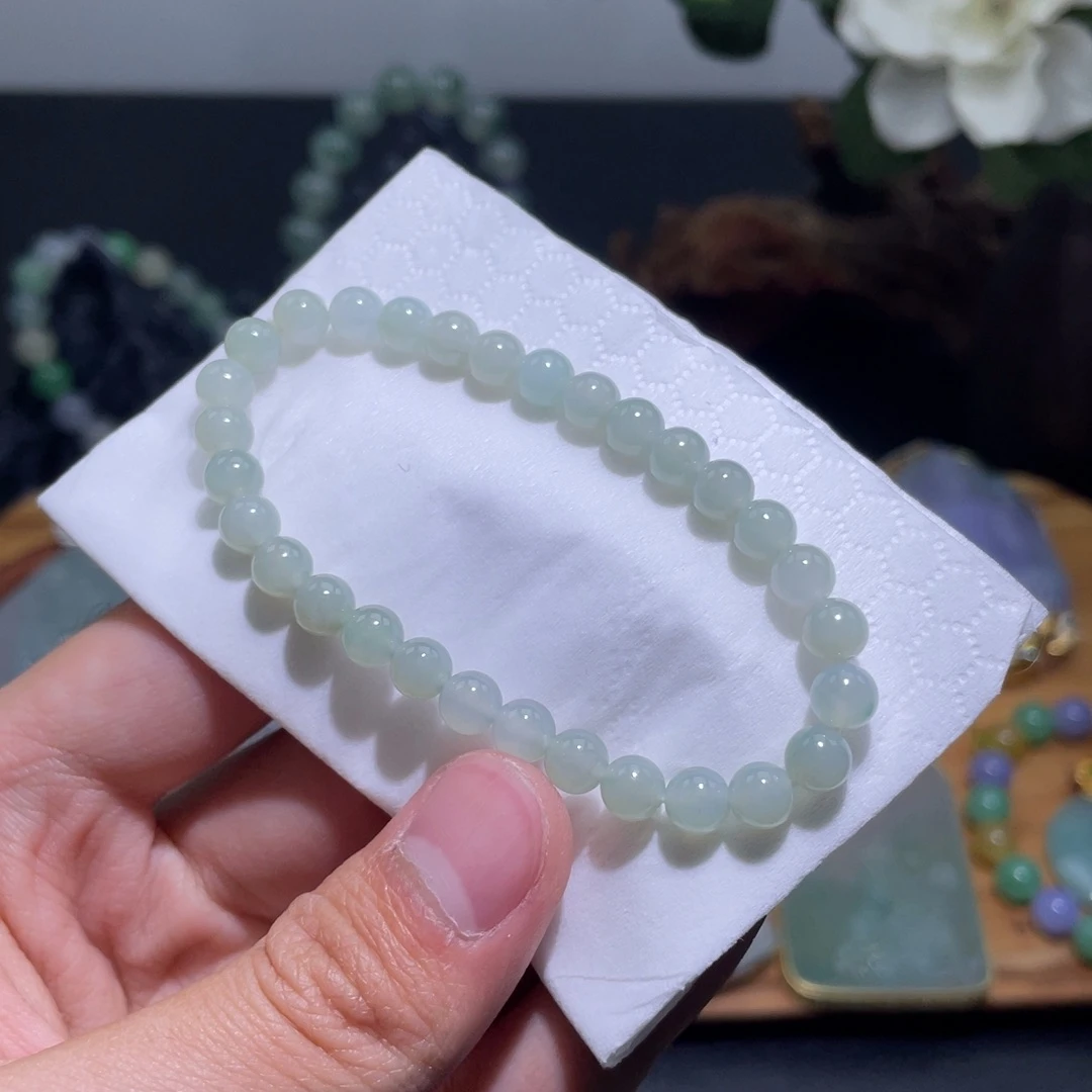 定制翡翠未镶嵌手串卡6