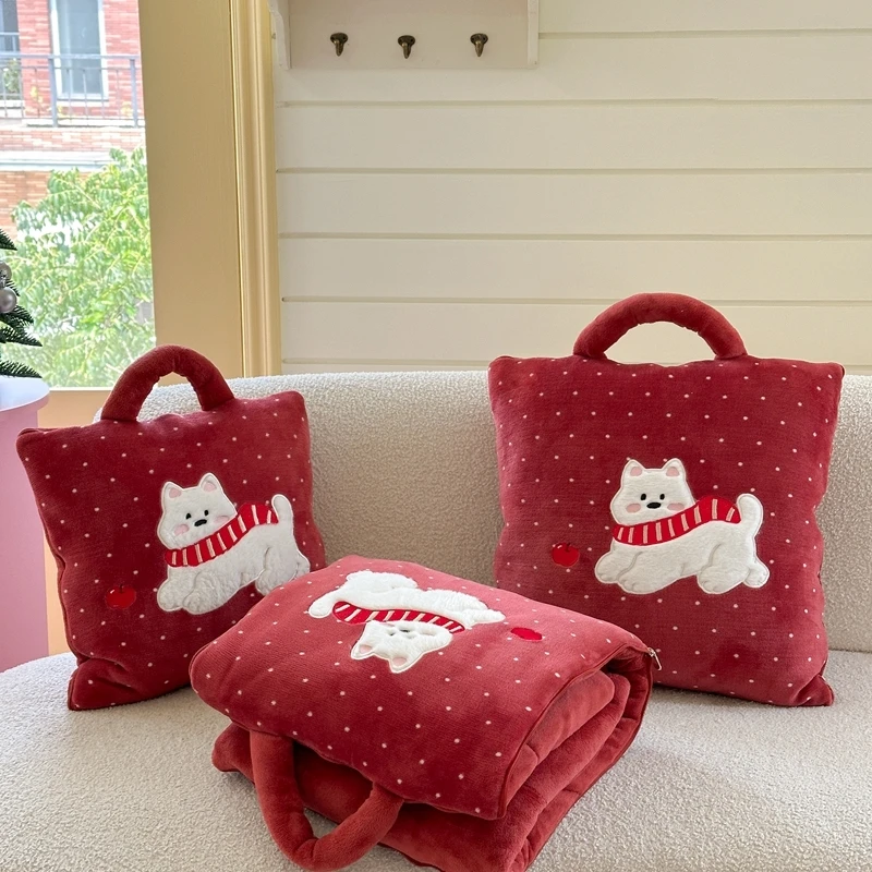 2025新款抱枕被子两用加厚多功能汽车用可折叠抱枕办公室午睡盖毯