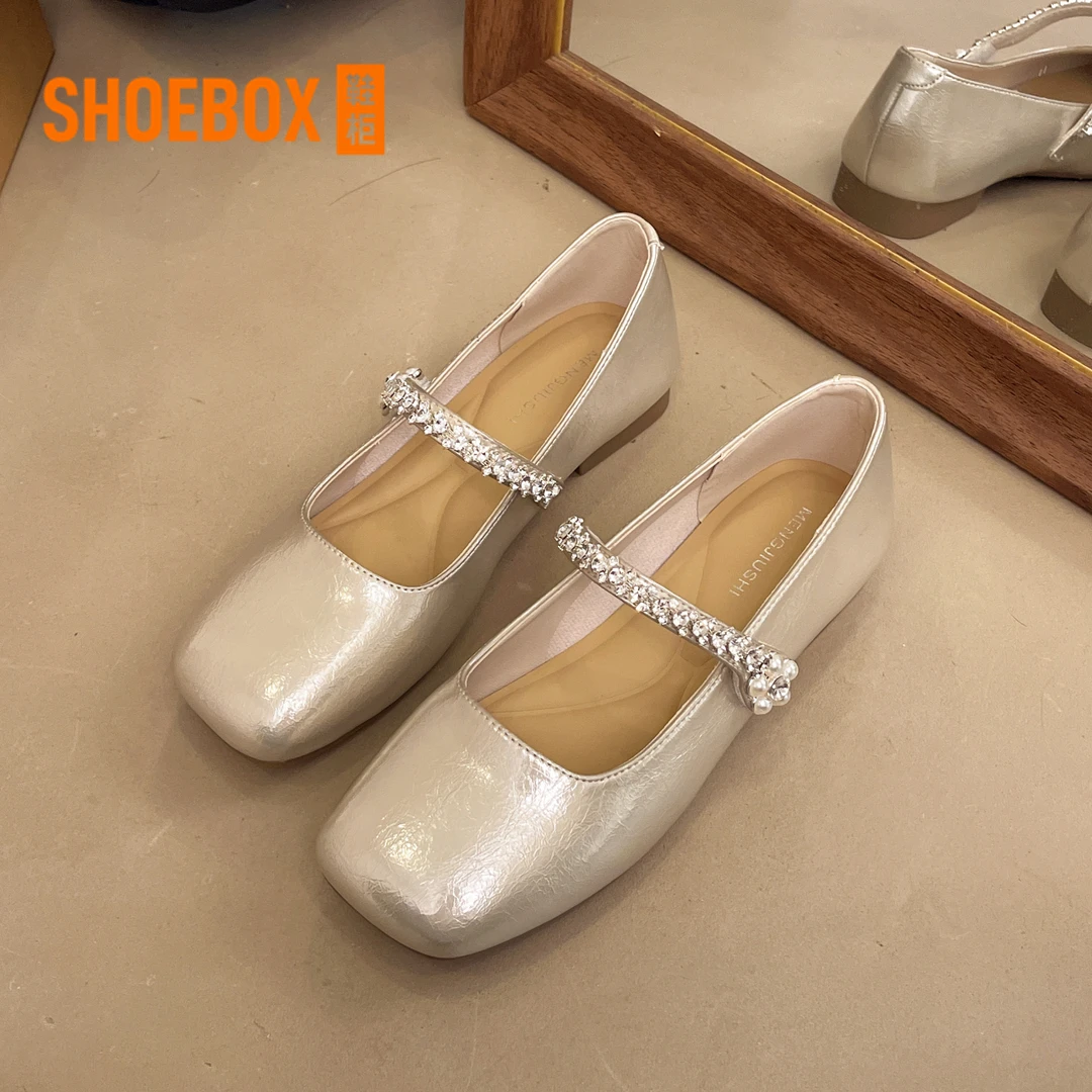 达芙妮集团旗下鞋柜玛丽珍鞋女鞋2025夏季新款仙女风法式气质单鞋