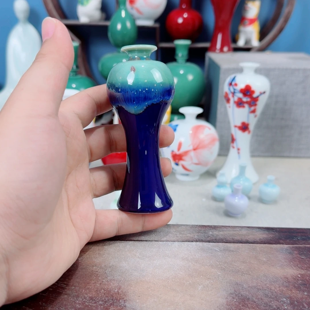 陶瓷手工小花器摆件