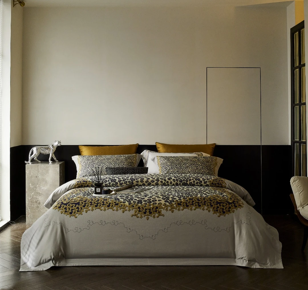 【丝芙特】 夜魅探戈/轻奢/CR工艺印染/棉 磨毛四件套