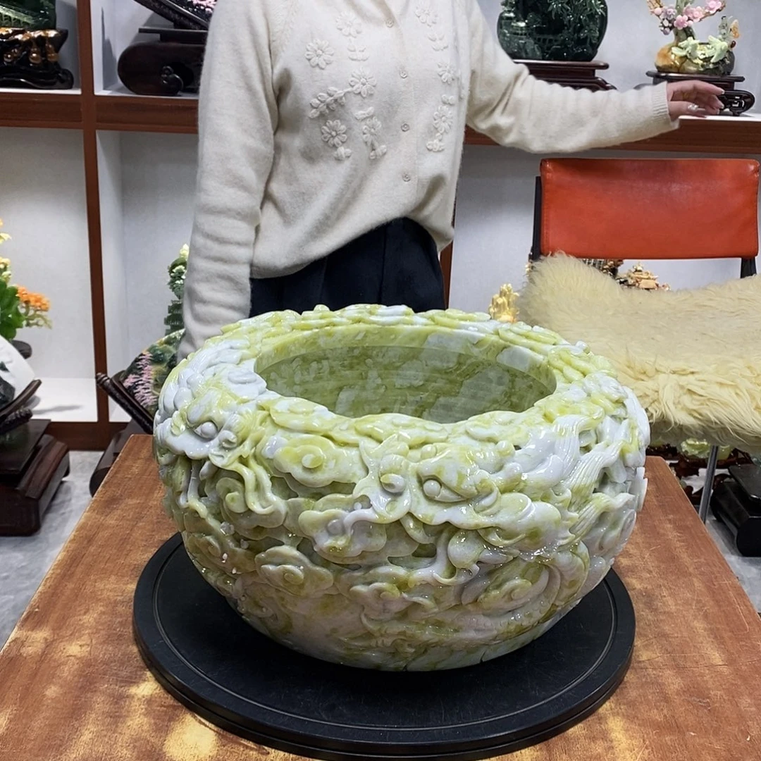 有***A玉山水摆件 玄关摆件