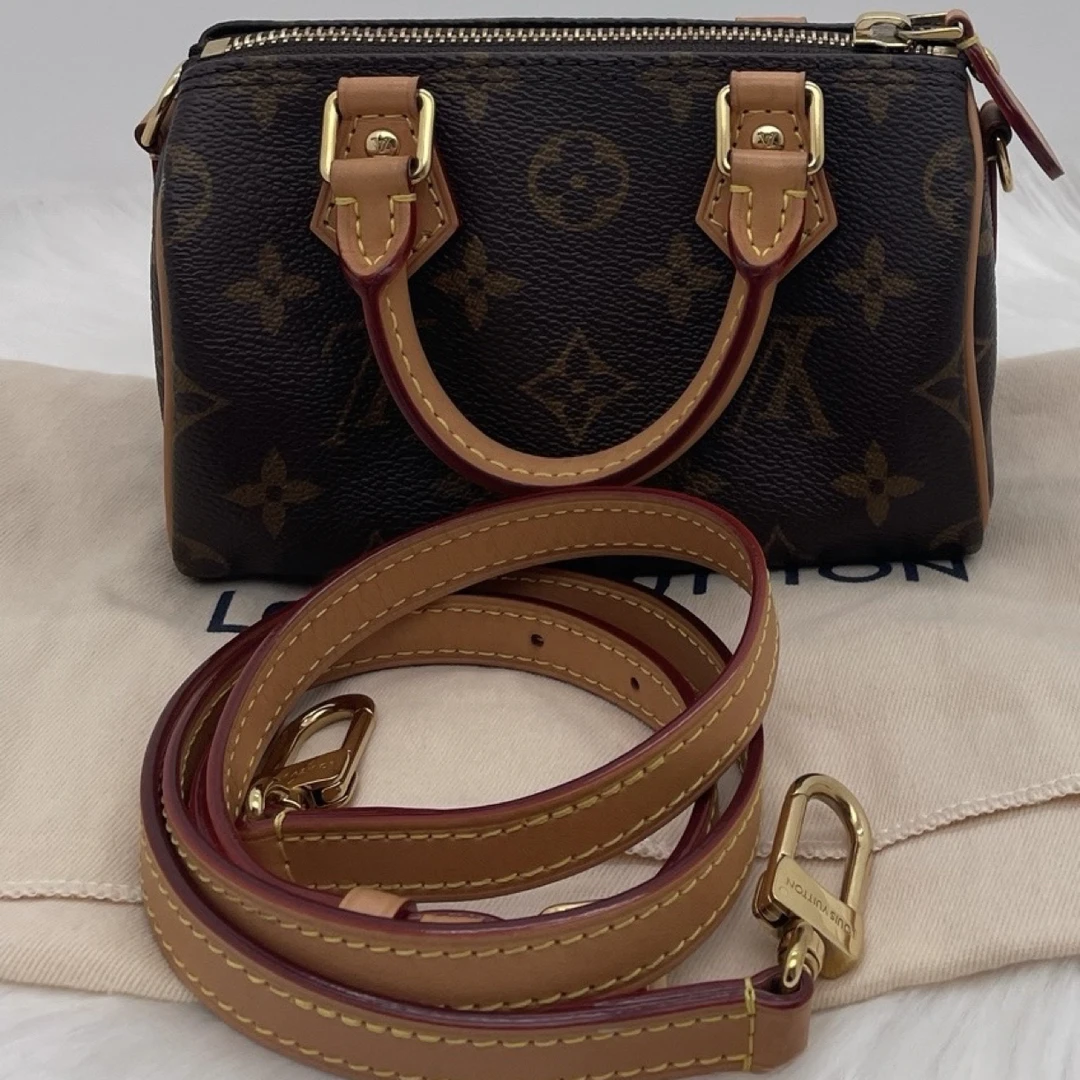95新 LouisVuitton/路易威登 经典NanoSpeedy可调节肩带011530